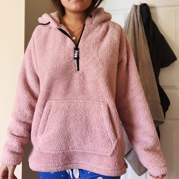 PINK fuzzy sweatshirt - Picture 2 of 3